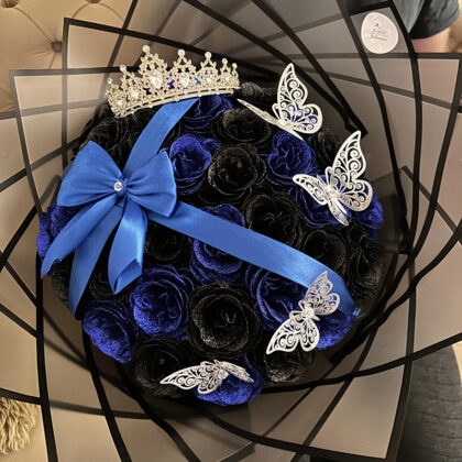 Künstliche Glitzerrosen